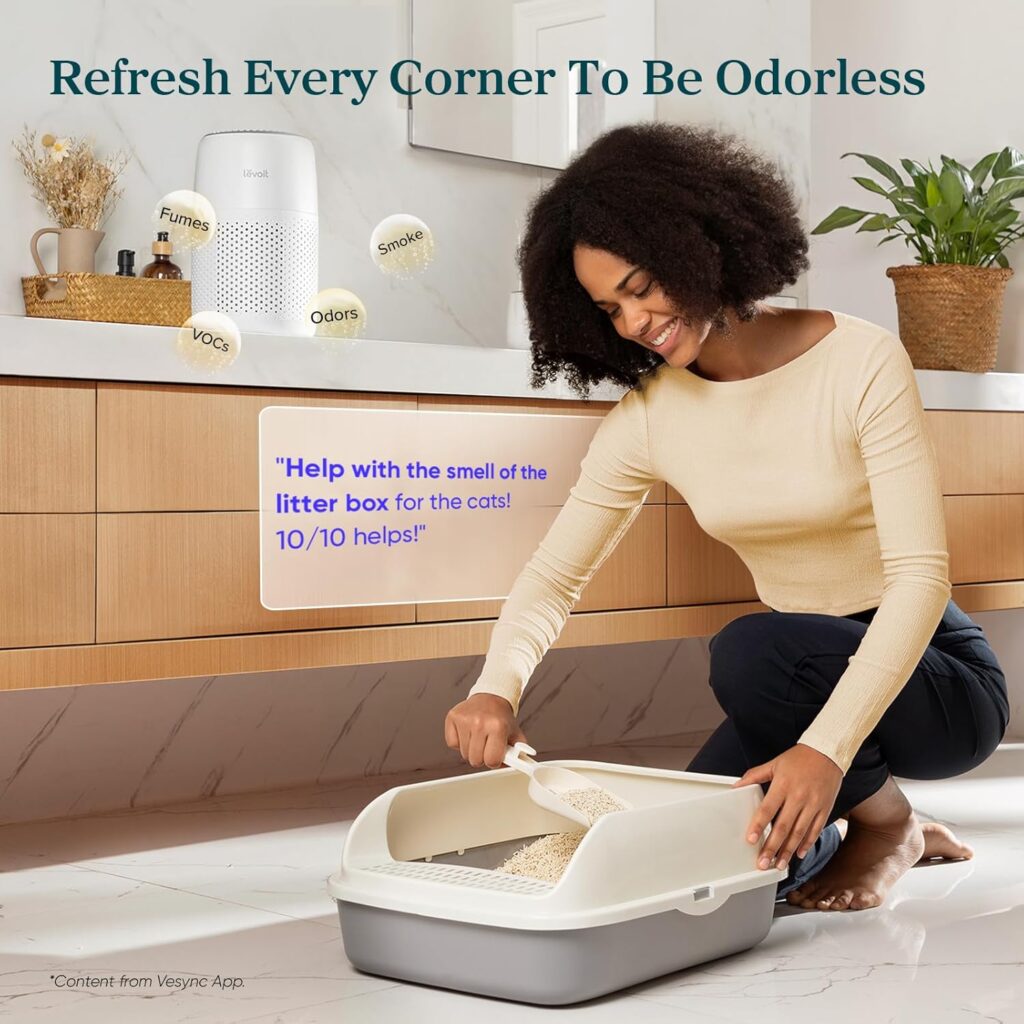 LEVOIT Air Purifiers for Bedroom Home Dorm, 3-in-1 Filter Cleaner with Fragrance Sponge for Better Sleep, Filters Smoke, Allergies, Pet Dander, Odor, Dust,...
Color:White
Style:Core Mini
